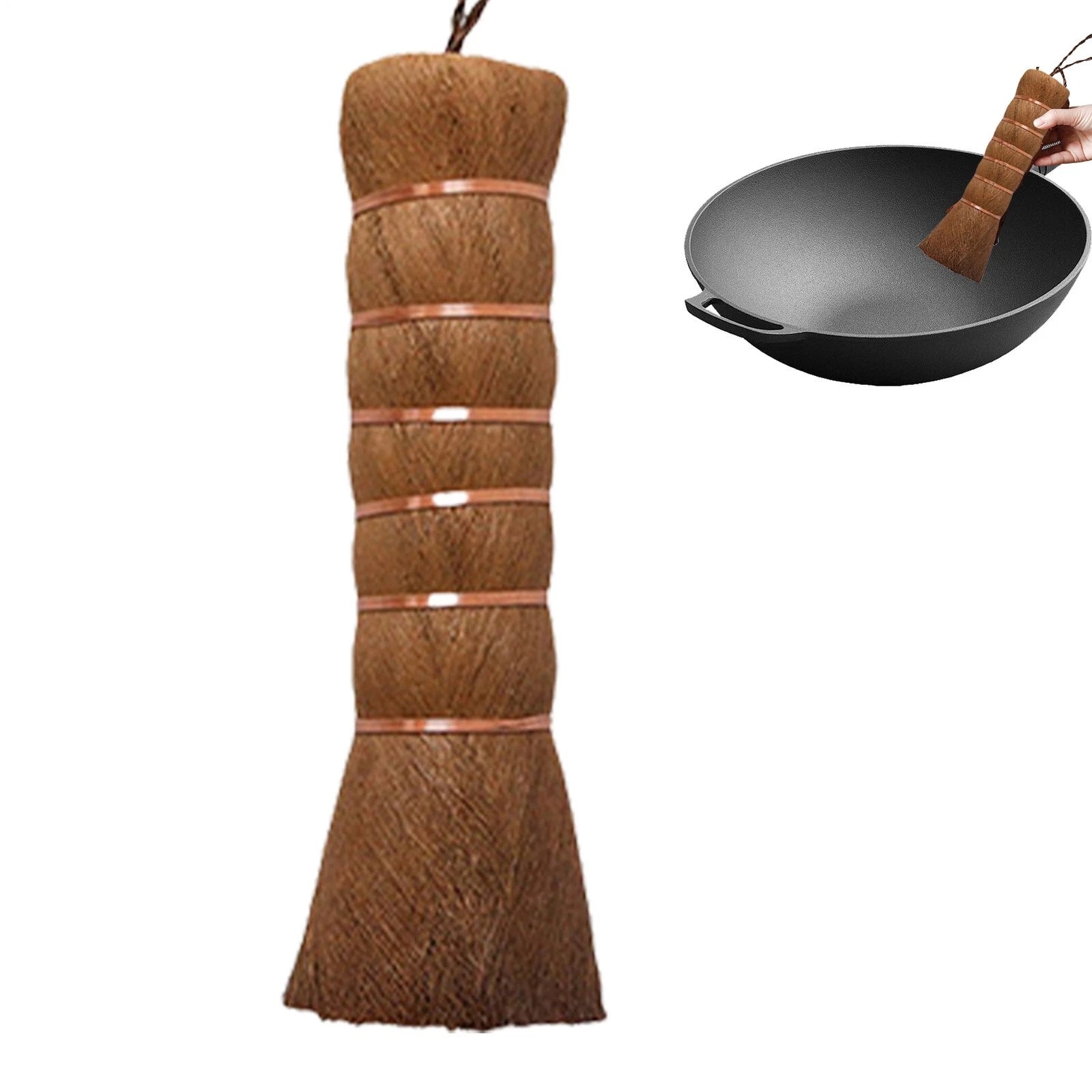 Mini Dustpan And Brush Set Handmade Natural Palm Broom Mini Size Dust Brown