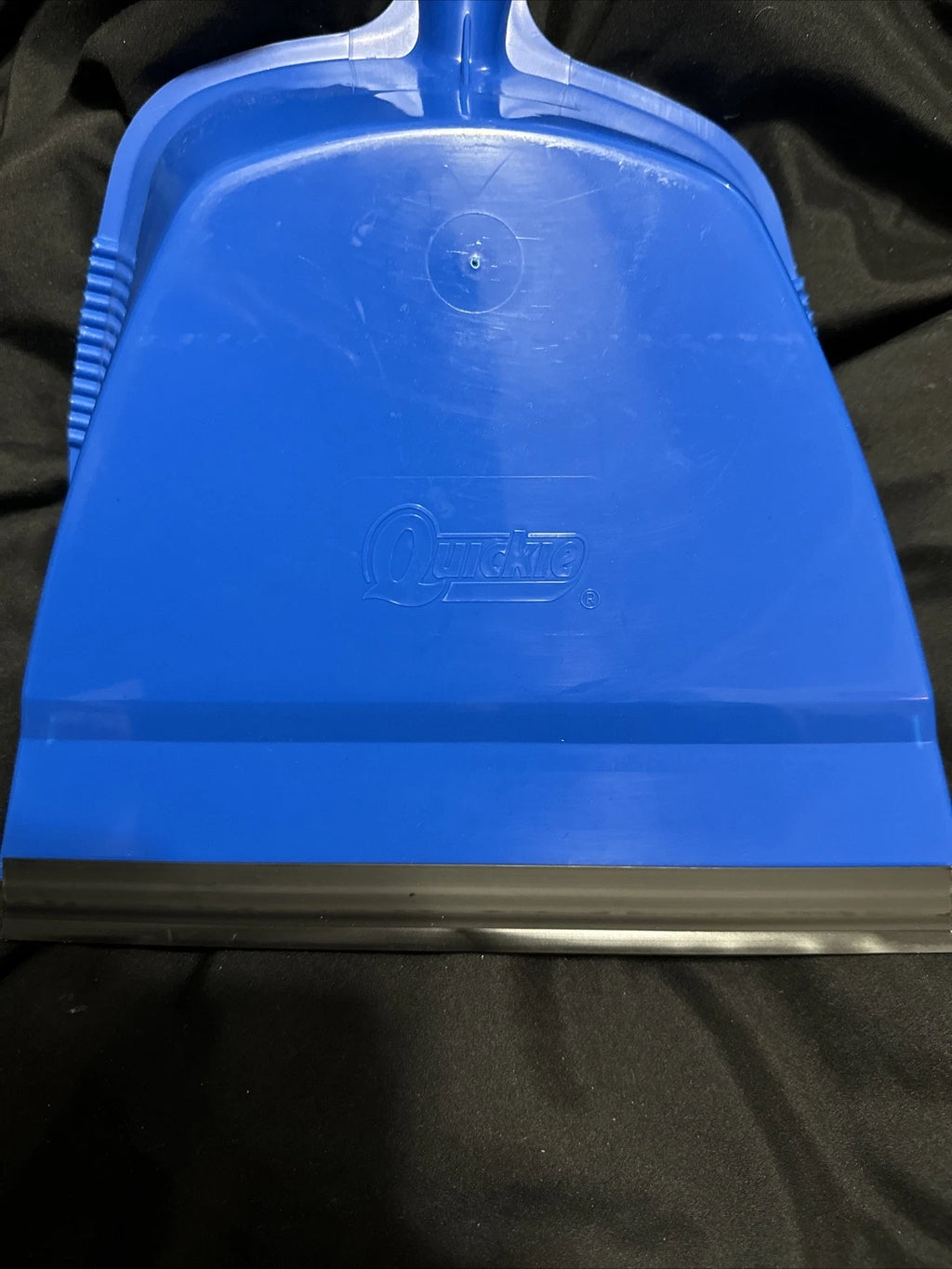 Quickie Clip-On Dust Pan & Brush Set, Dust Catching Rubber Lip For Easy Cleaning