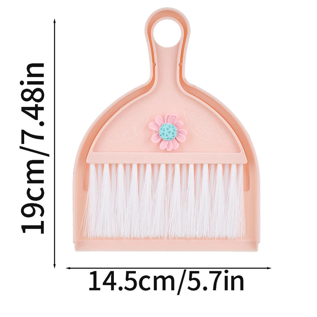 Mini Hand Broom and Dustpan Set Small Dust Pans with Brush Set