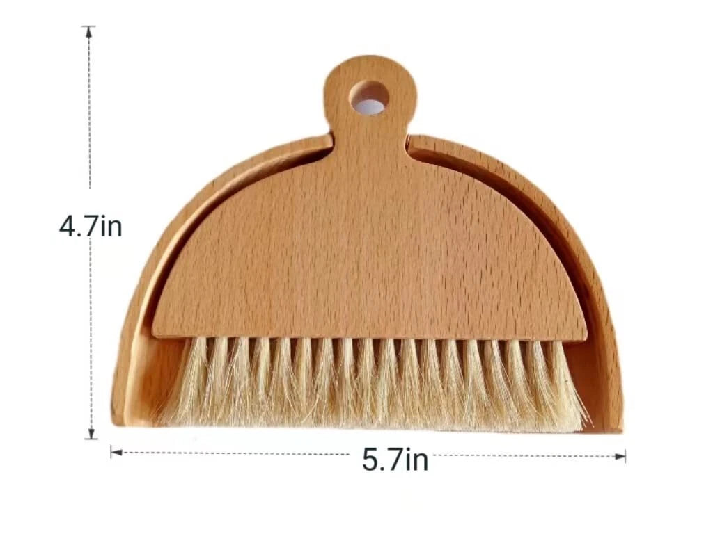 Small Broom Dustpan Set Travel Mini Dust Pan Brush RV Camper Dorm Studio