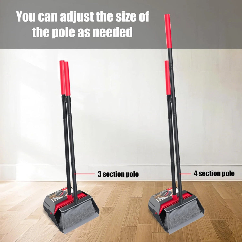 Dustpan with long handle, broom with dustpan, dustpan broom set