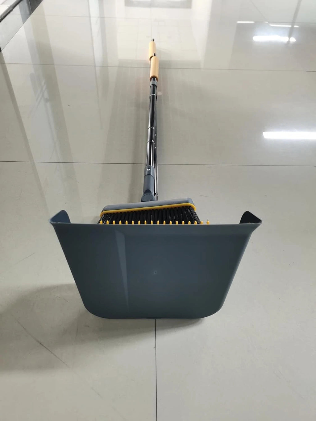 Broom and Dustpan Set for Home, 54 Inches Long Handle Lightweight 180 Degree ...