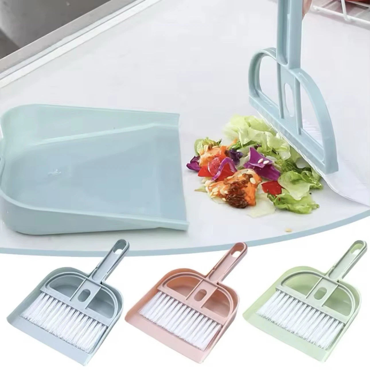 Mini Dust Pan and Brush Desk Cleaning Set Small Cleaning Broom and Dustpan Set