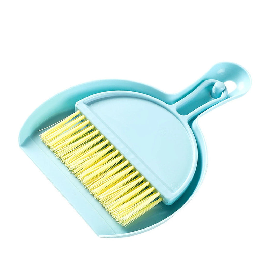 Mini Dustpan Brush Set Compact Multifunctional Table Cleaner Small Broom Dust