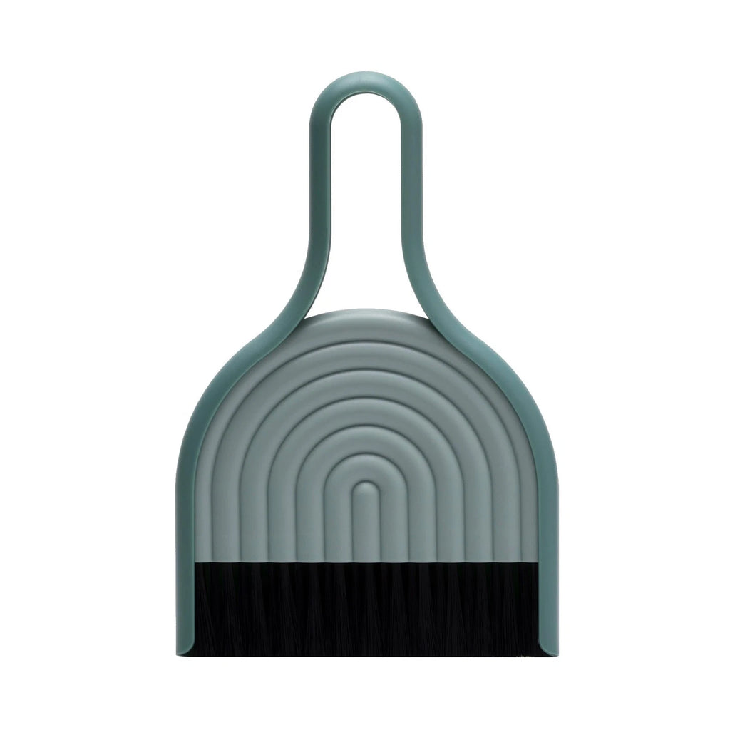 DustArch - Mini Dustpan and Brush Set Small and Broom with Modern Charm Handheld