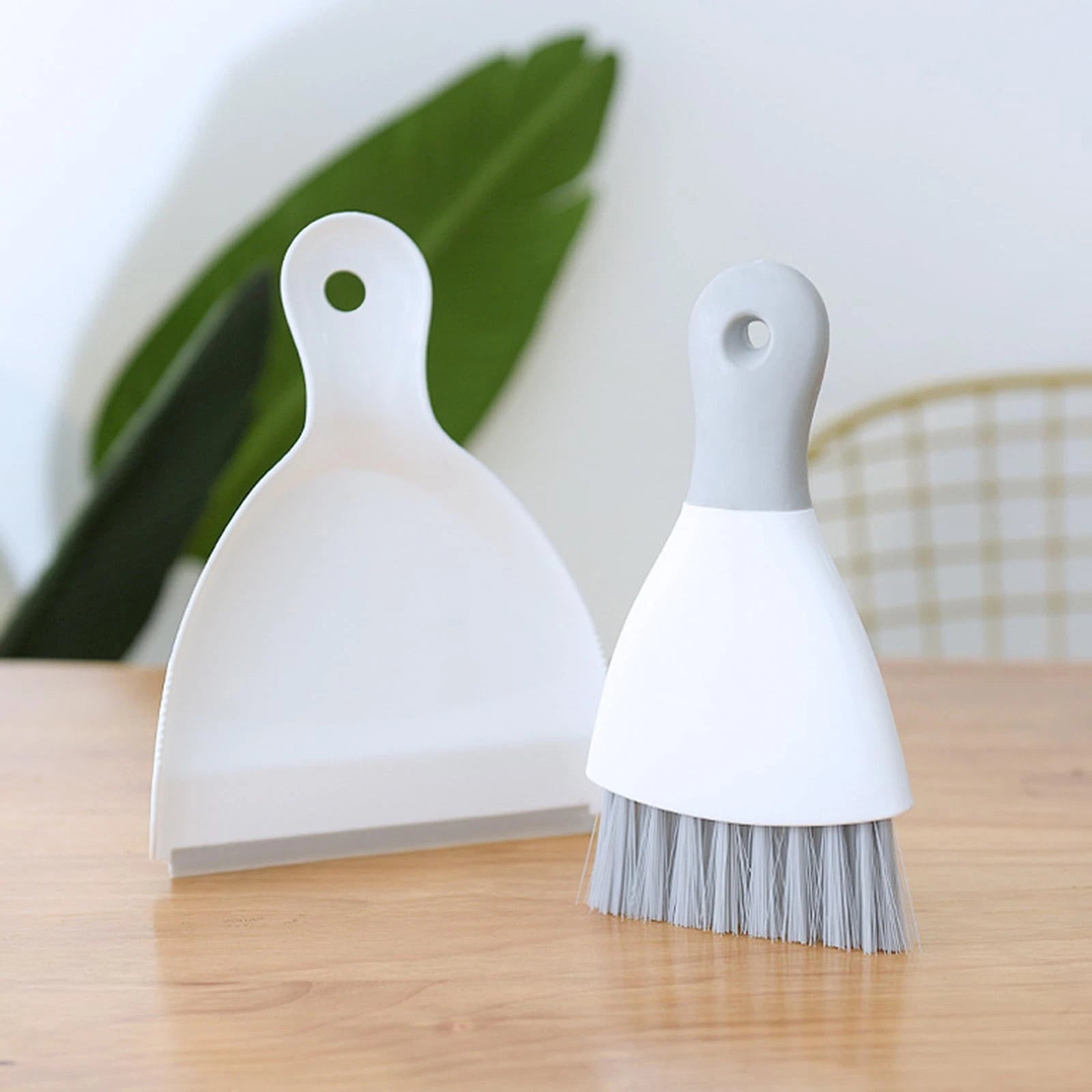 Mini Dustpan and Brush Set Small Hand Broom and Dust Pan for Desk Table Kitchen