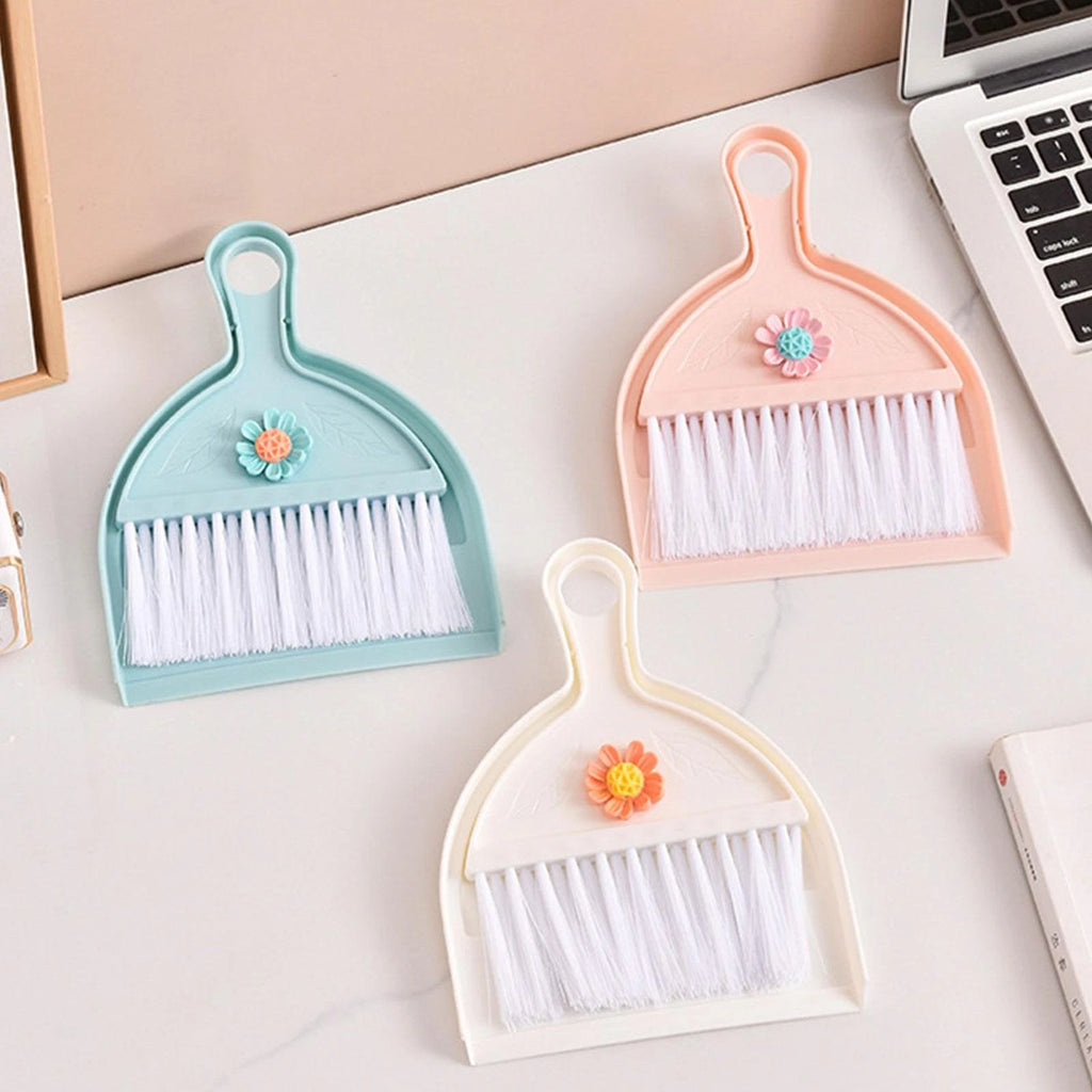 Mini Hand Broom and Dustpan Set Small Dust Pans with Brush Set