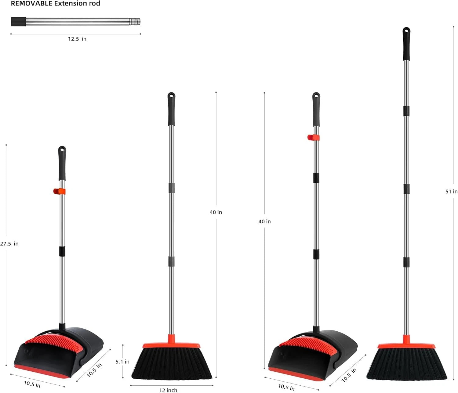 Broom and Dustpan Set, Broom Dustpan Set