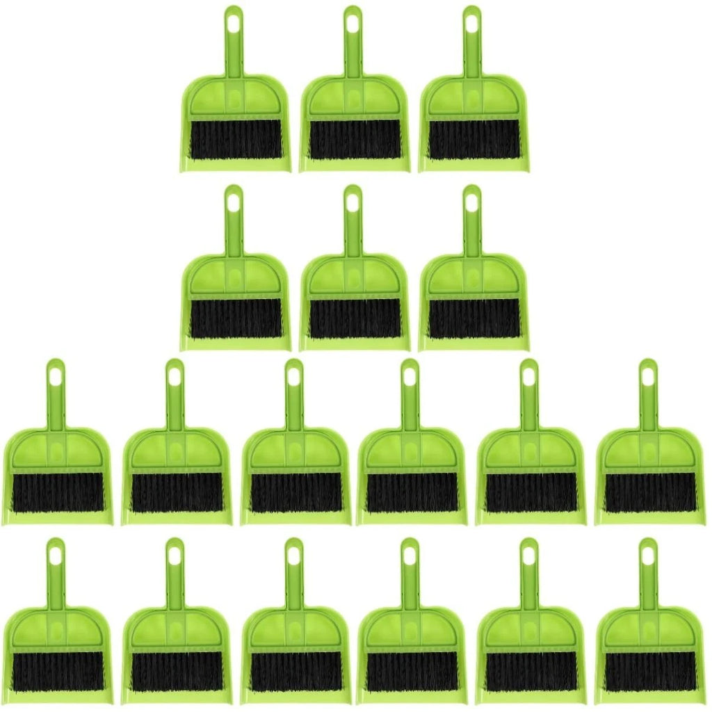 18 Sets Dustpan Hand Broom and Shovel Small Broom Dustpan Set and Broom Dustp...