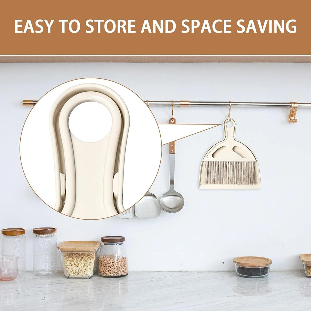 Mini Broom & Dustpan Brush Set Small Handheld for Kitchen Car Cat Litter