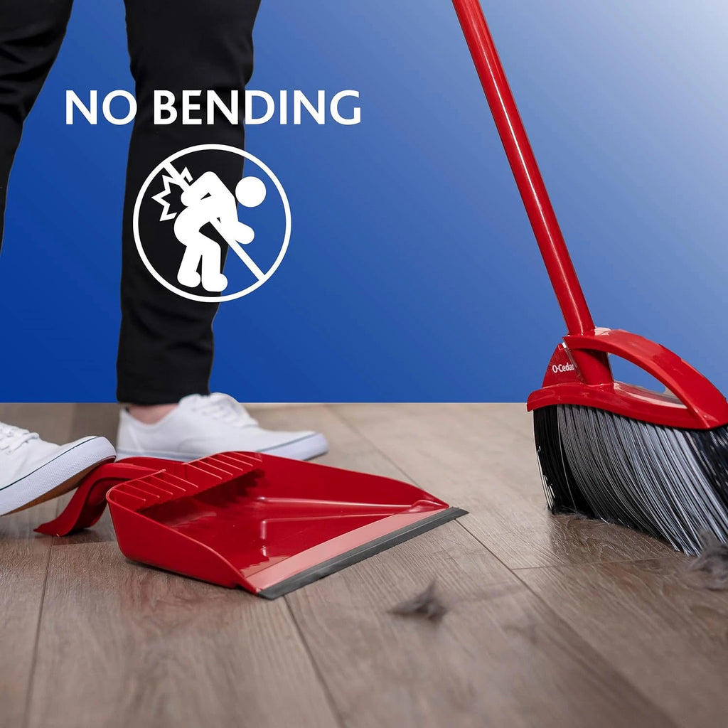 Pet Pro Broom with Step-On Dustpan | Remove 99% with One Sweep | Dustpan Removes