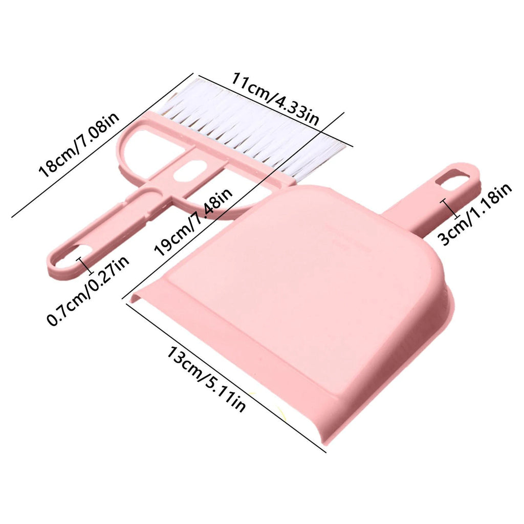 Mini Hand Broom and Dustpan Set Small Dust Pans with Brush Set Cleaning