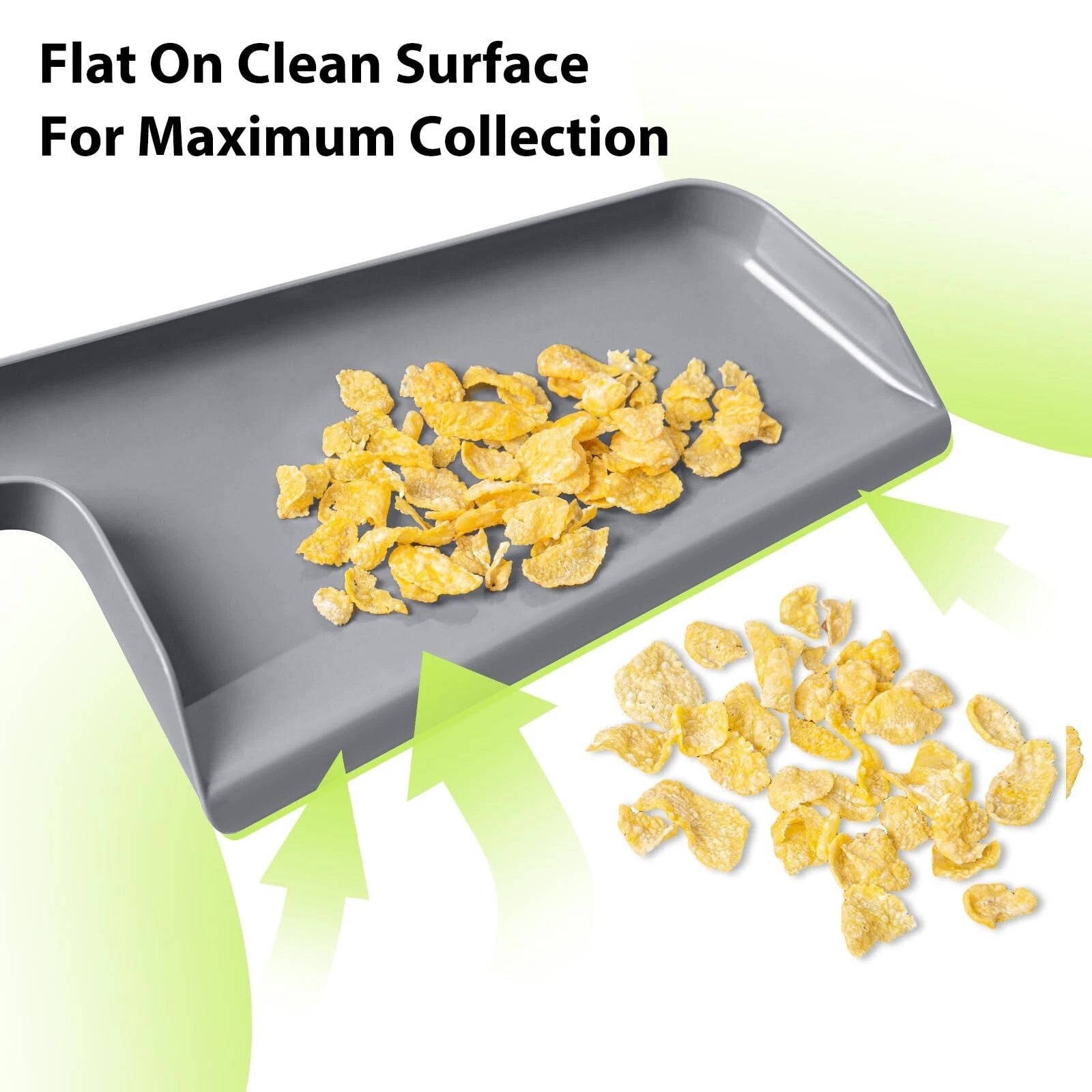 Small Broom and Dustpan Set Hand Mini Dust-Pan and Brush Handheld Gray