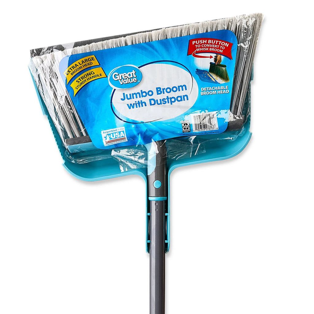 Jumbo Broom with Dustpan