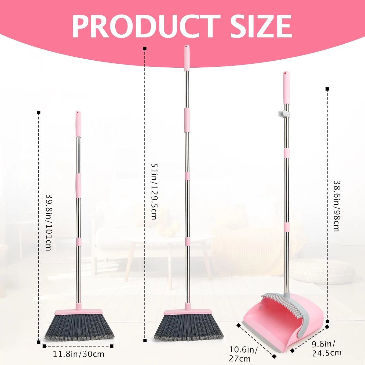 Broom Dustpan Set Dustpans Broom Combo Home Heavy Dust Broom Dustpan Combo Long