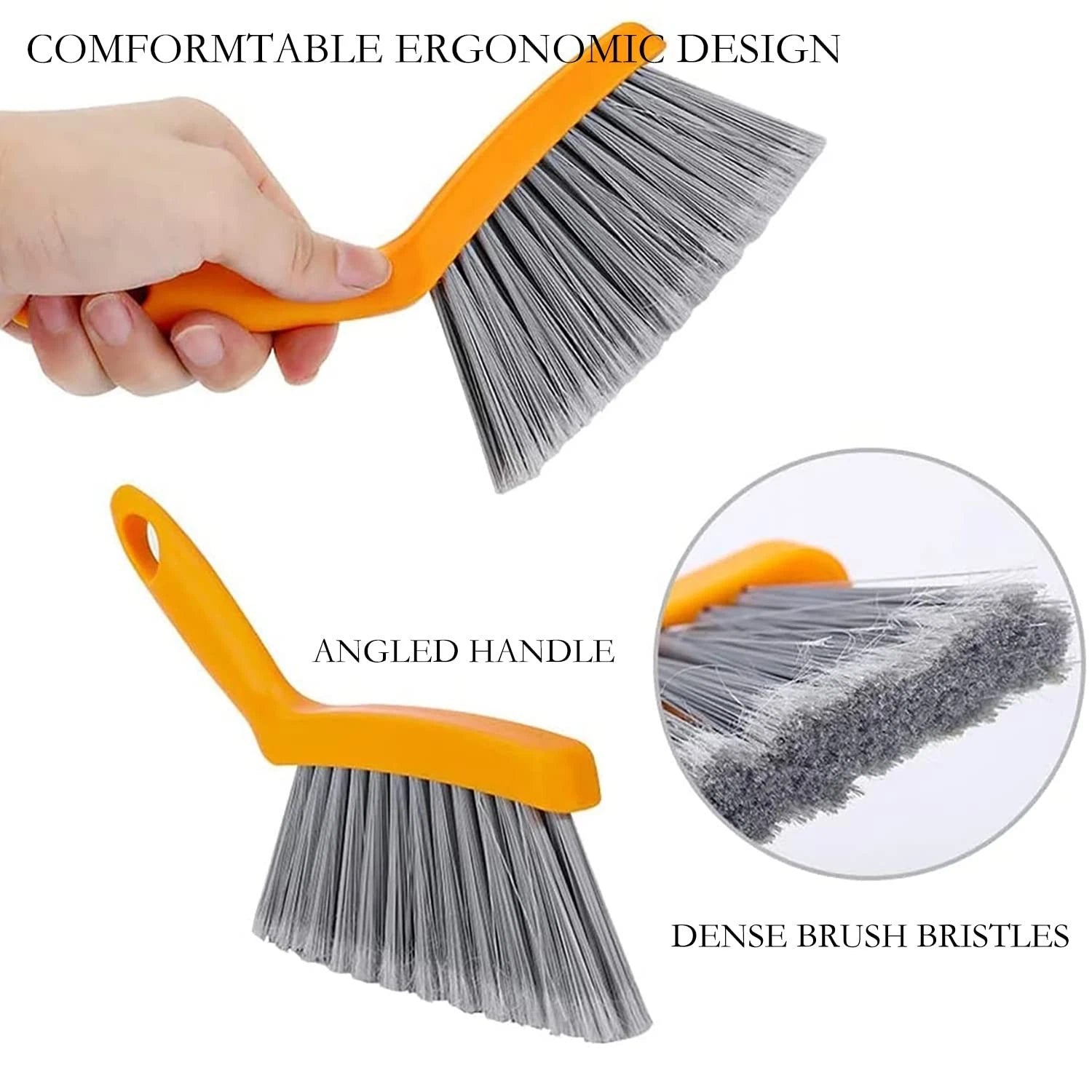 Mini Broom and Dustpan Set - Small and for Home Camping Whisk Brooms Small(Gray