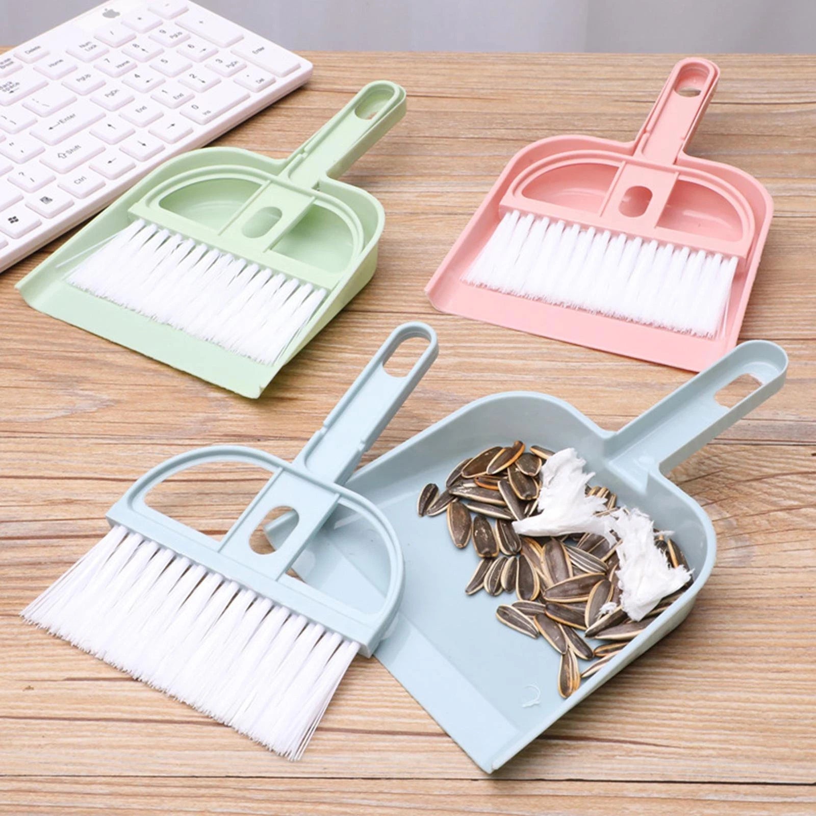 Mini Hand Broom and Dustpan Set Small Dust Pans with Brush Set Cleaning