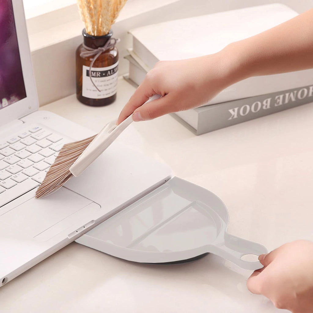 Mini Broom and Dustpan Set Hand with Portable Housekeeping Cleaning Tools