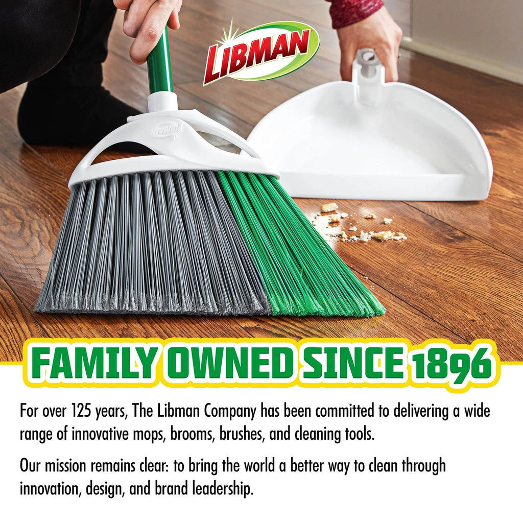 Precision Angle Broom with Dustpan Combo Set for Sweeping Indoor and Outdoor ...