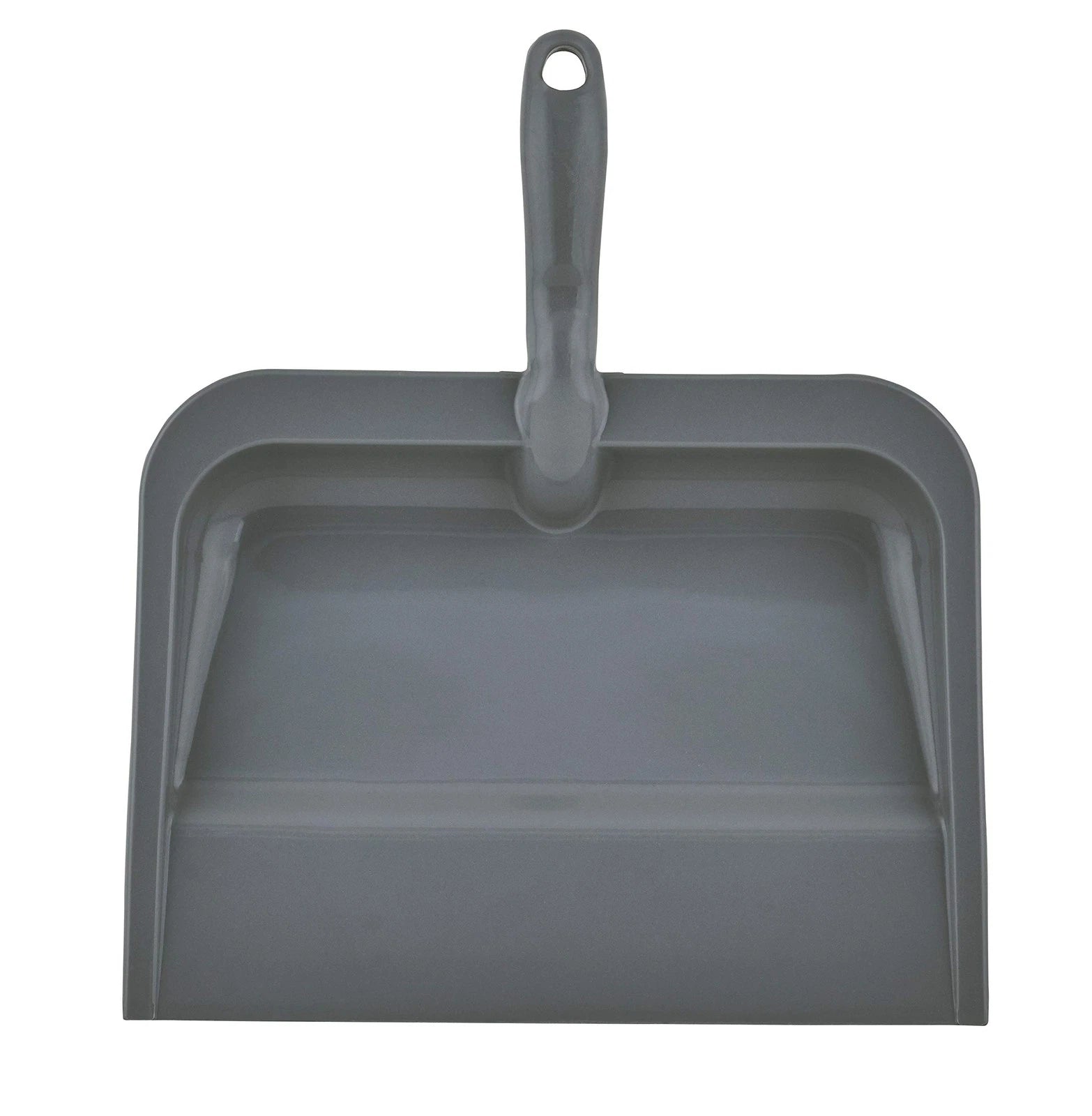 Set Grey Broom and Dustpan 48” Handle Durable Plastic Dustpan with Comfortable