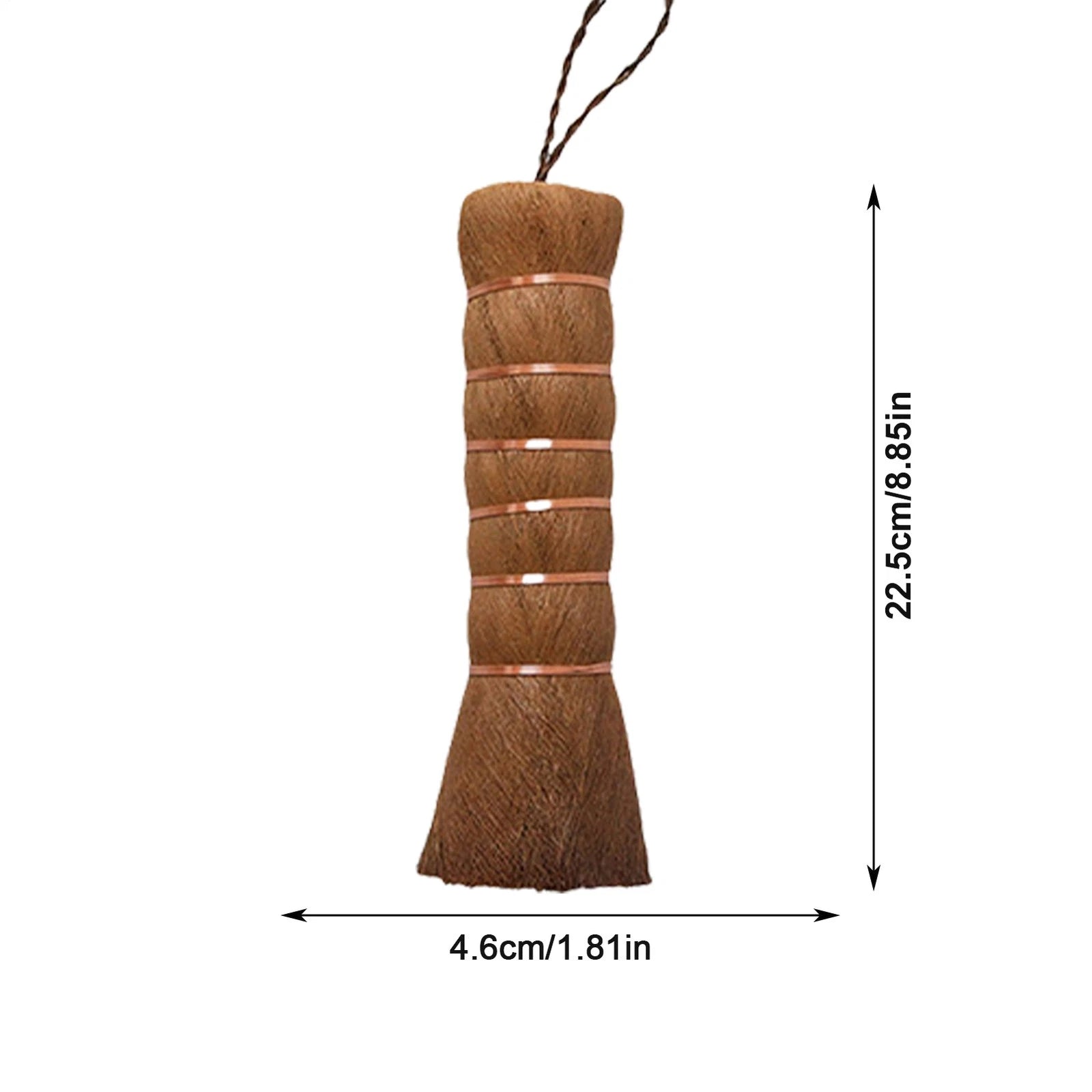 Mini Dustpan And Brush Set Handmade Natural Palm Broom Mini Size Dust Brown