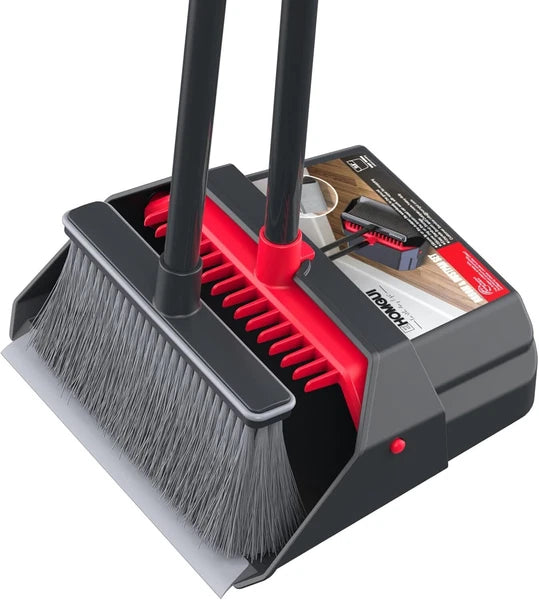 Dustpan with long handle, broom with dustpan, dustpan broom set