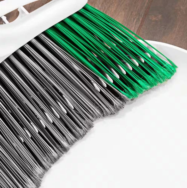 Heavy-Duty Libman 15 in. Angle Broom with Extra-Wide Sweep and Dustpan Set