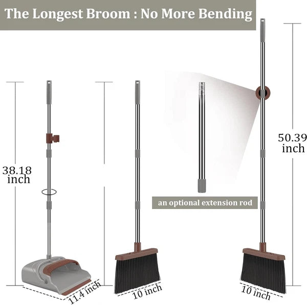 Broom dustpan set, broom dustpan combination set, upright
