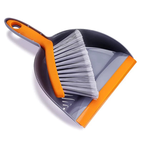 Mini Broom and Dustpan Set - Small and for Home Camping Whisk Brooms Small(Gray