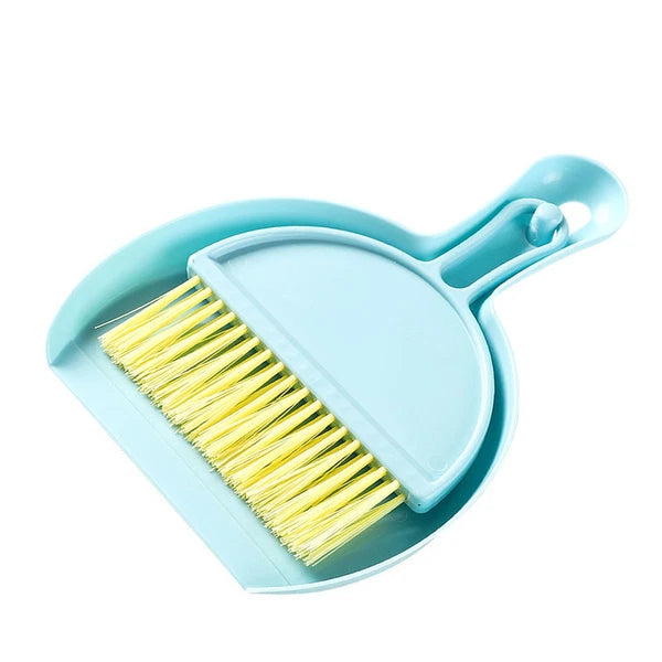 Mini Dustpan Brush Set Compact Multifunctional Table Cleaner Small Broom Dust