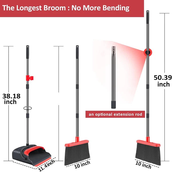 Broom dustpan set, broom dustpan combination set, upright