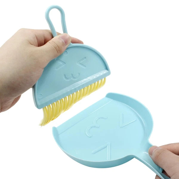 Mini Dust Pans With Brush Set Small Broom and Hand Dustpan for Home Cleaning