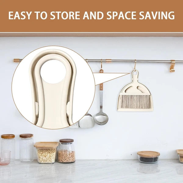 Mini Broom & Dustpan Brush Set Small Handheld for Kitchen Car Cat Litter