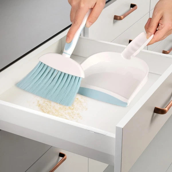 Dustpan and Broom Set/Small Mini Handheld with Cleaning Brush Combo for Home
