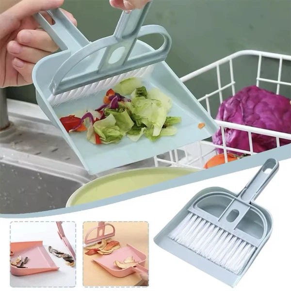Mini Dust Pan and Brush Desk Cleaning Set Small Cleaning Broom and Dustpan Set