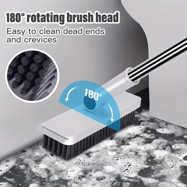 Broom with Dustpan Combo Set, 3 in 1 for Sweeping Indoor and Push Broom Outdoor