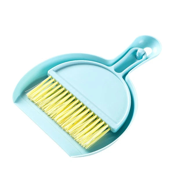 Mini Dustpan Brush Set Compact Multifunctional Table Cleaner Small Broom Dust
