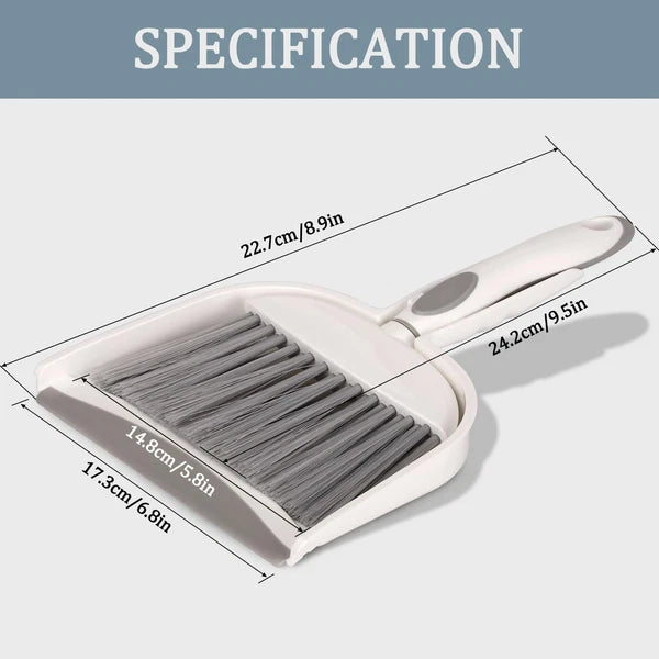 Dustpan and Broom Set/Small Mini Handheld with Cleaning Brush Combo for Home