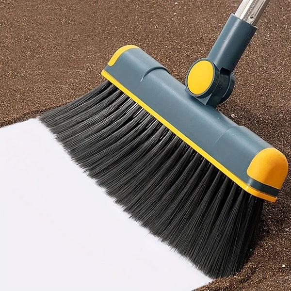 Broom Dustpan Set, Thickened Rotatable Foldable Stainless Steel Rod Strong