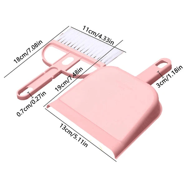 Mini Hand Broom and Dustpan Set Small Dust Pans with Brush Set Cleaning