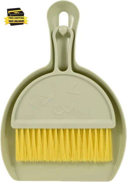 Small Broom and Dustpan Set,Mini Compact Portable, for Home, Sofas, Kitchen Coun