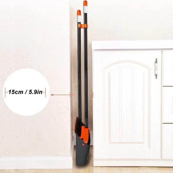 Broom and Dustpan Set with 52" Long Handle for Home Kitchen Room Office Lobby...