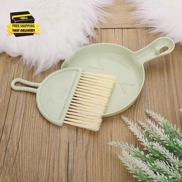 Small Dustpan and Brush Set, Mini Dust Pan with Broom Set Hand Dustpan Portable