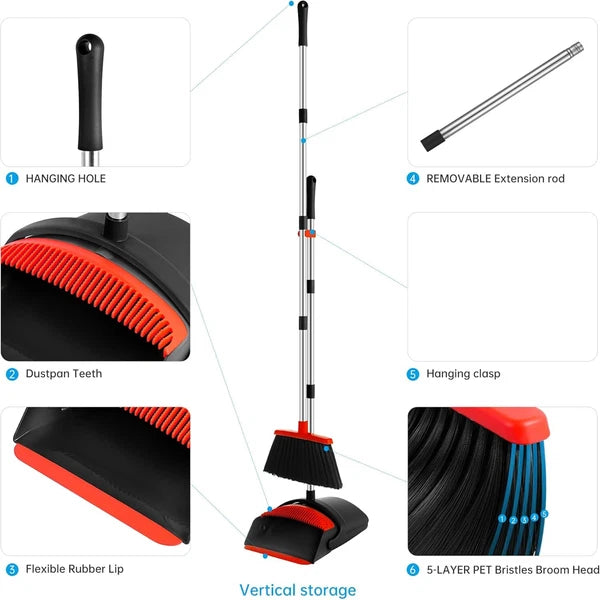 Broom and Dustpan Set, Broom Dustpan Set