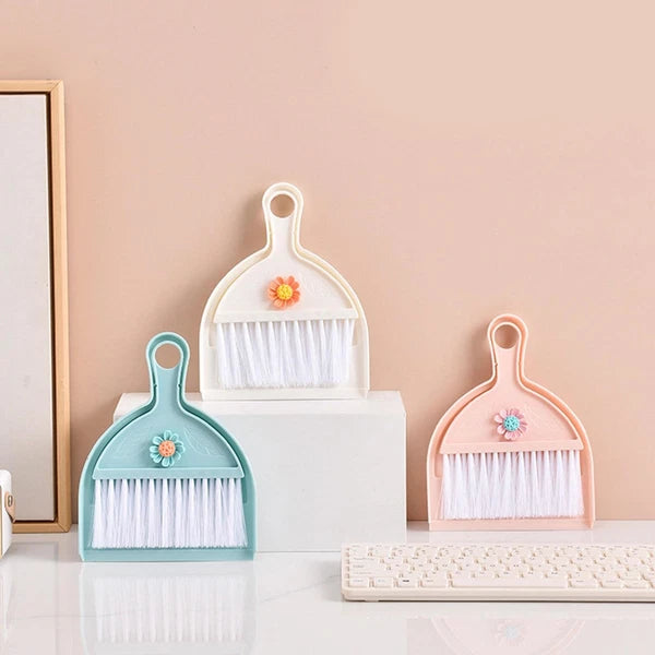 Mini Hand Broom and Dustpan Set Small Dust Pans with Brush Set