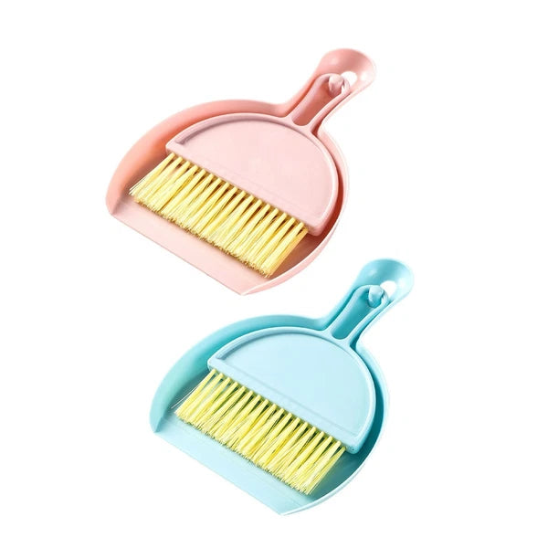 Mini Dustpan Brush Set Compact Multifunctional Table Cleaner Small Broom Dust