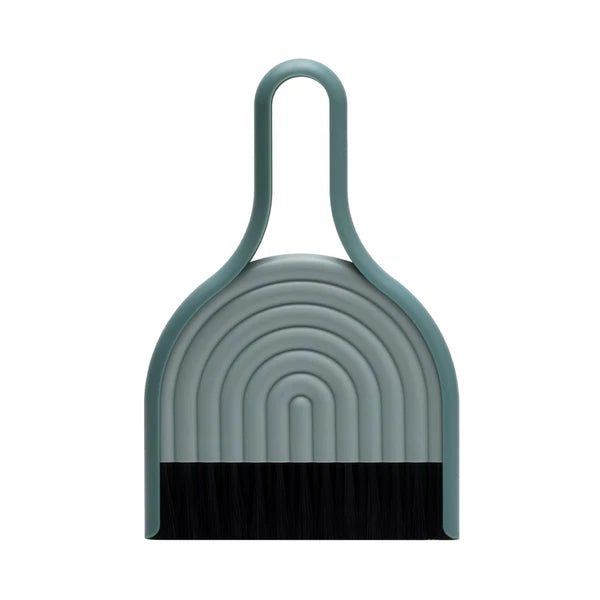 DustArch - Mini Dustpan and Brush Set Small and Broom with Modern Charm Handheld
