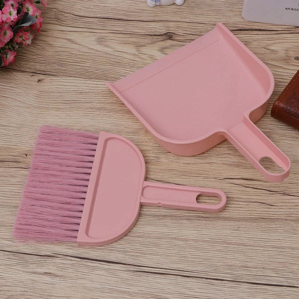 Mini Broom Dustpan Set Small Hand Cleaning Tools for Housekeeping